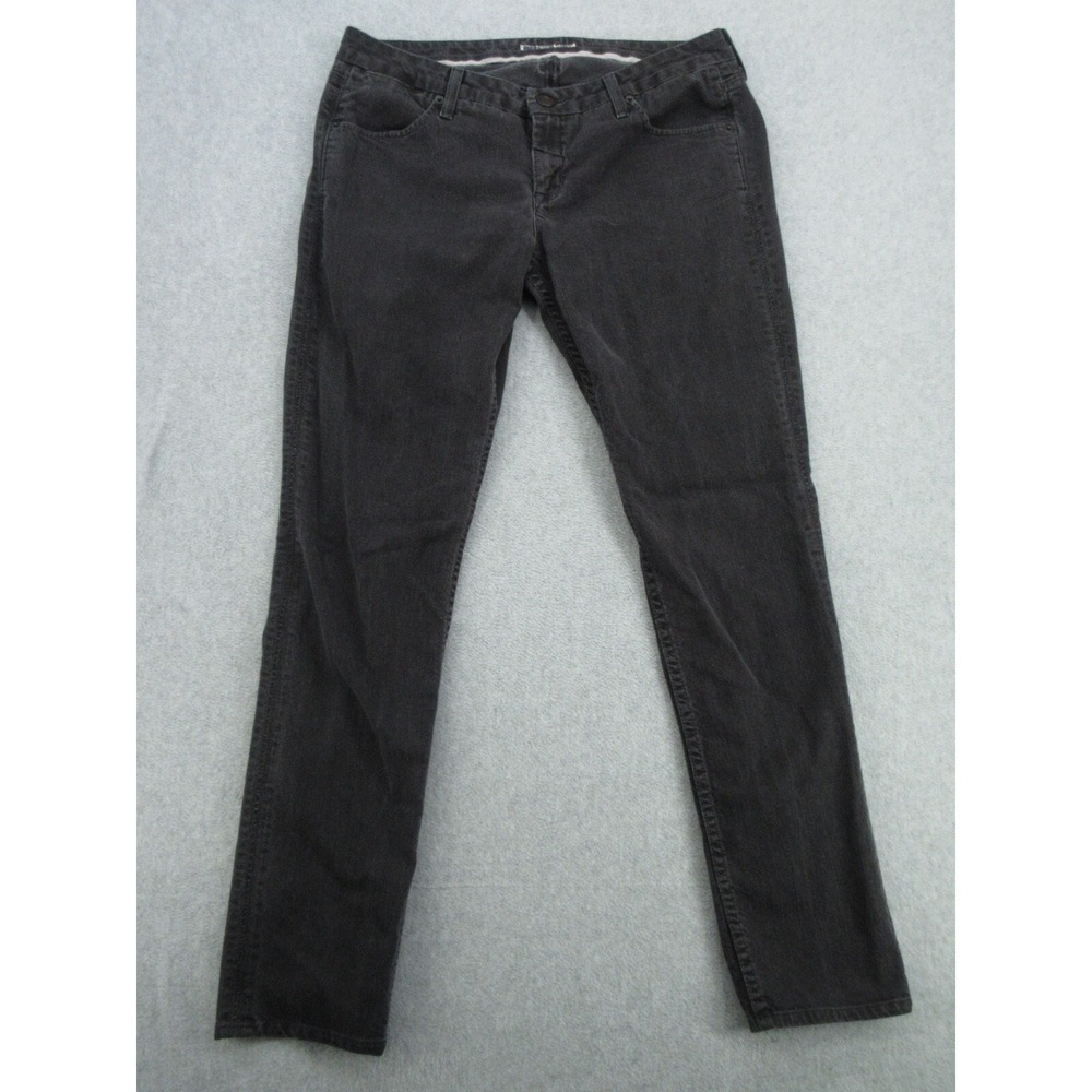 Hudson Womens Jeans Slim Straight Black Faded Stretch Denim Size 32